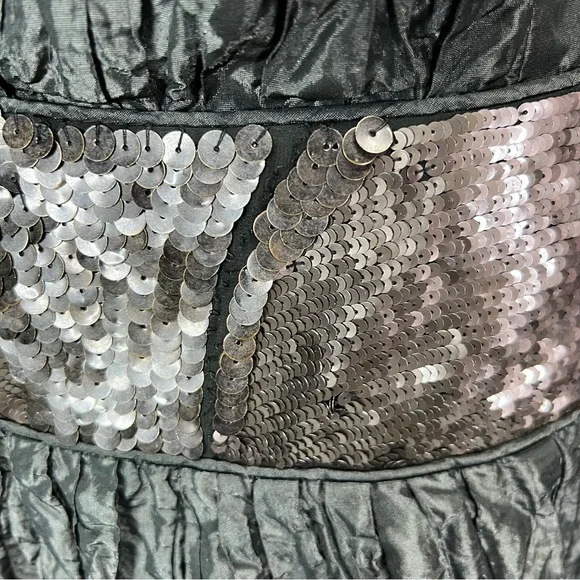 VINTAGE NICOLE MILLER SIGNATURE Y2K Whimsigoth Taffeta Dress, 6 - Picture 12 of 16